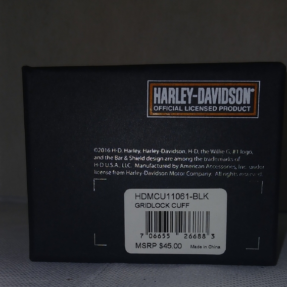Harley-Davidson Black Biker Bracelet - Picture 5 of 5
